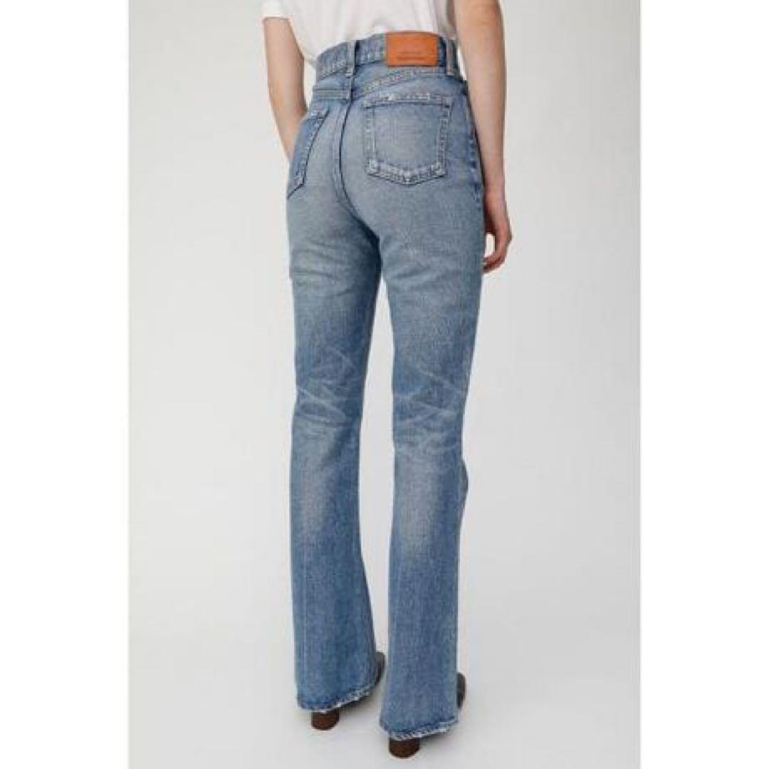 moussy MVS FLARE フレアデニム 22 ブルー