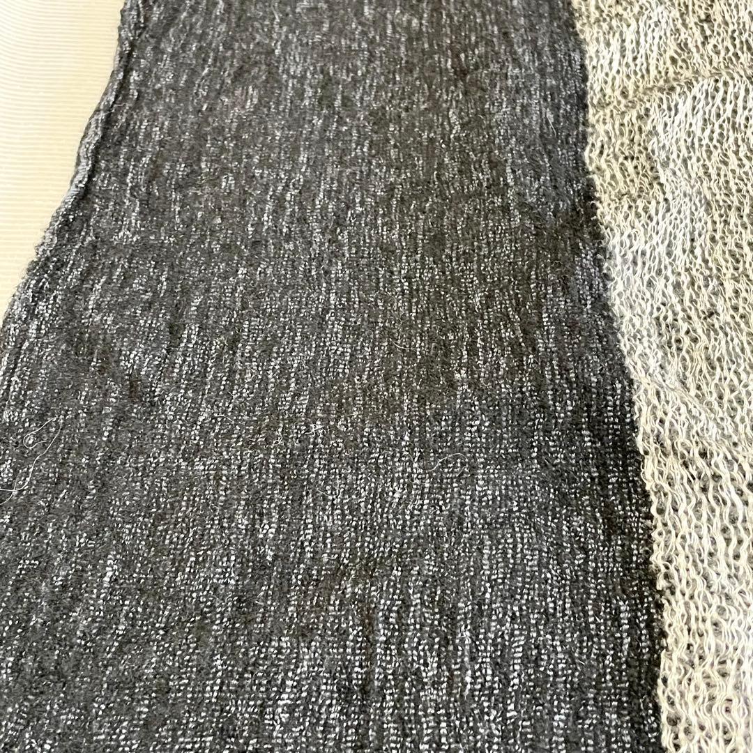 ISSEY MIYAKE ウール/シルク ストール USED イッセイ ミヤケ