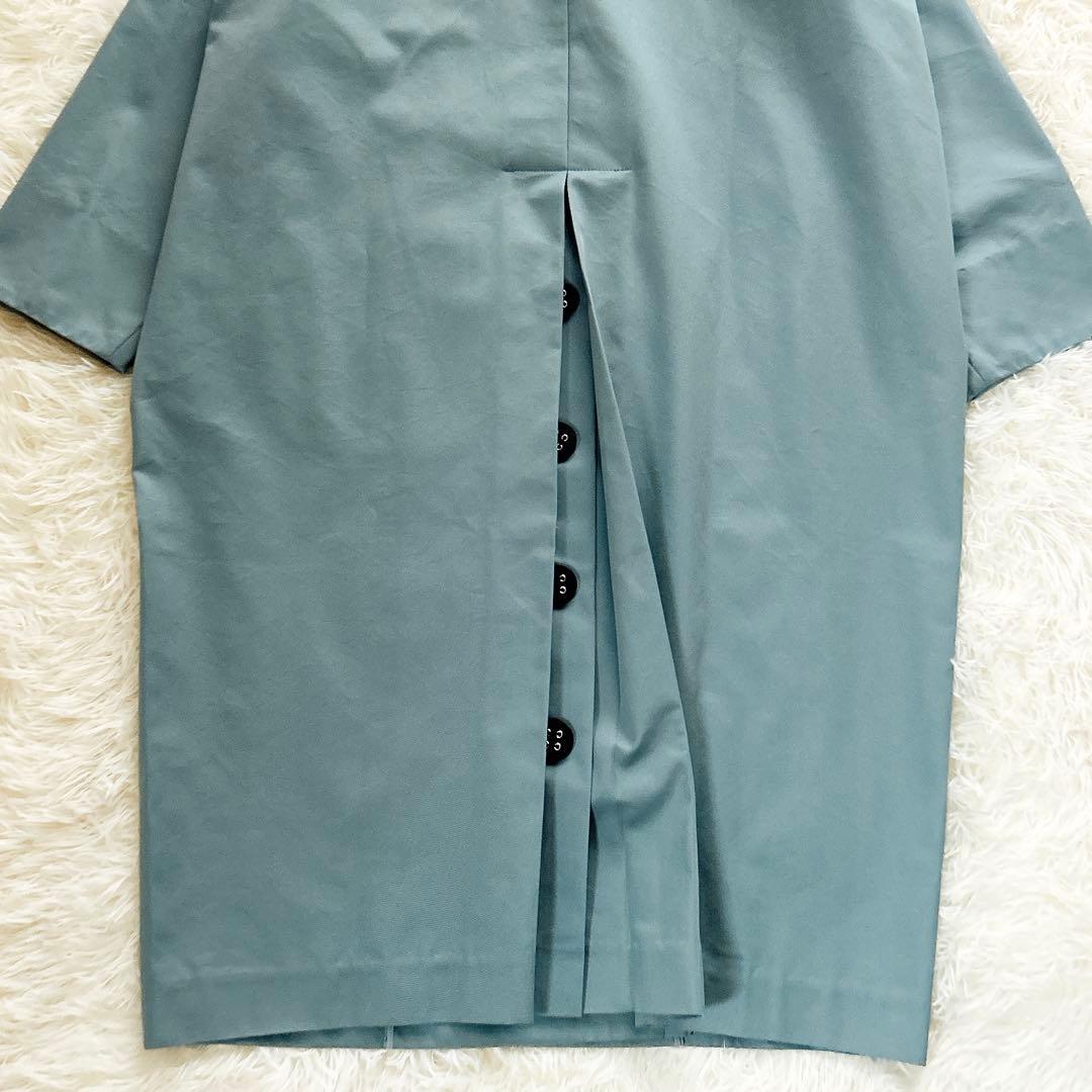 【美品】エンフォルド　ロングコート　トレンチコート　スプリングコート　ブルー