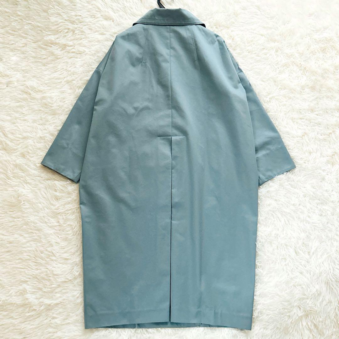 【美品】エンフォルド　ロングコート　トレンチコート　スプリングコート　ブルー