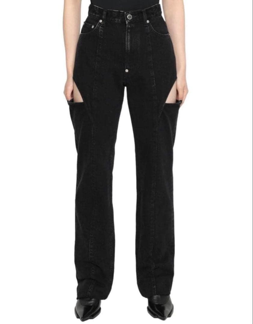 ジョンローレンスサリバン デニム DENIM HOLLOWED OUTPANTS