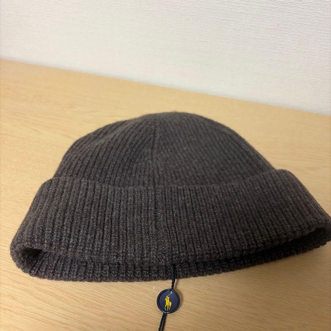 【新品・タグ付】Polo Ralph Lauren ブラウンニット帽