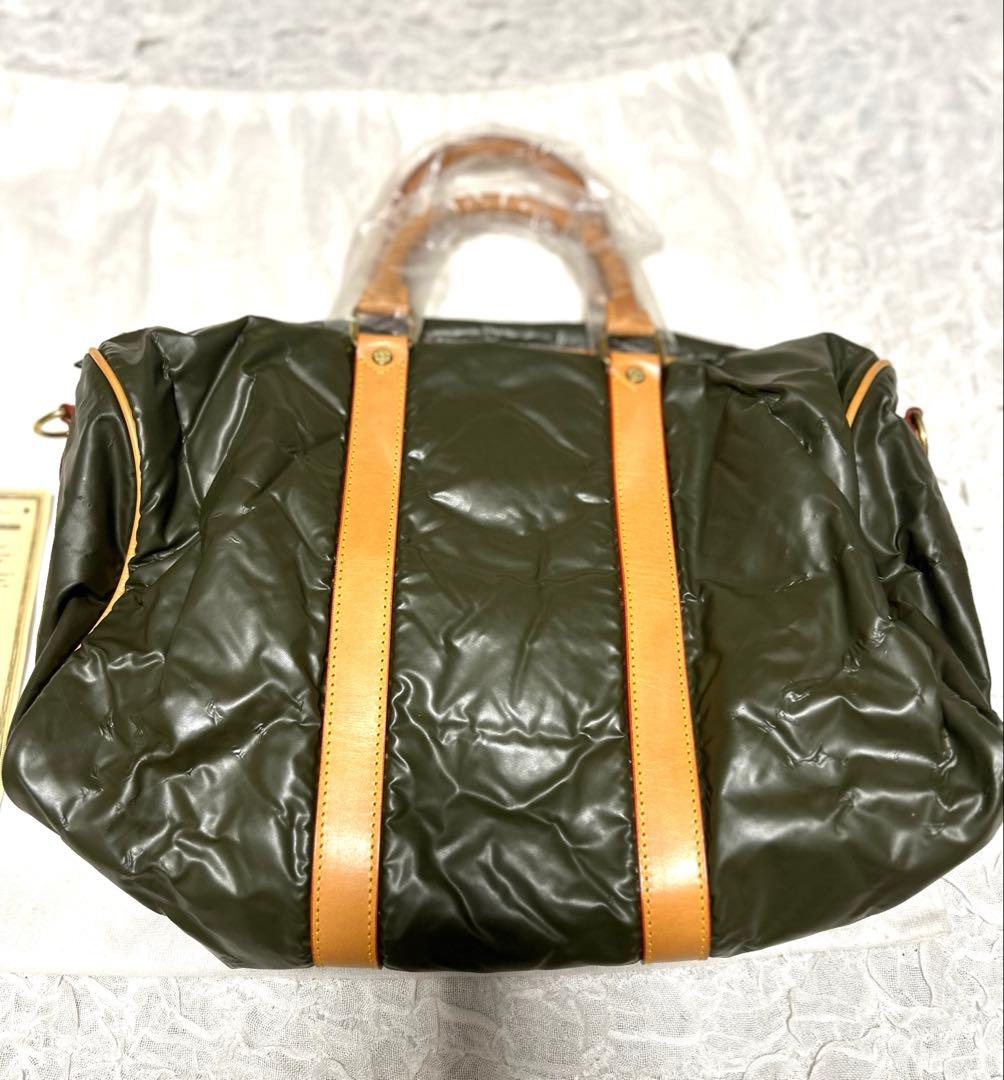 【訳あり】新品未使用　ハンティングワールド　バチュークロスボストンバッグ40cm