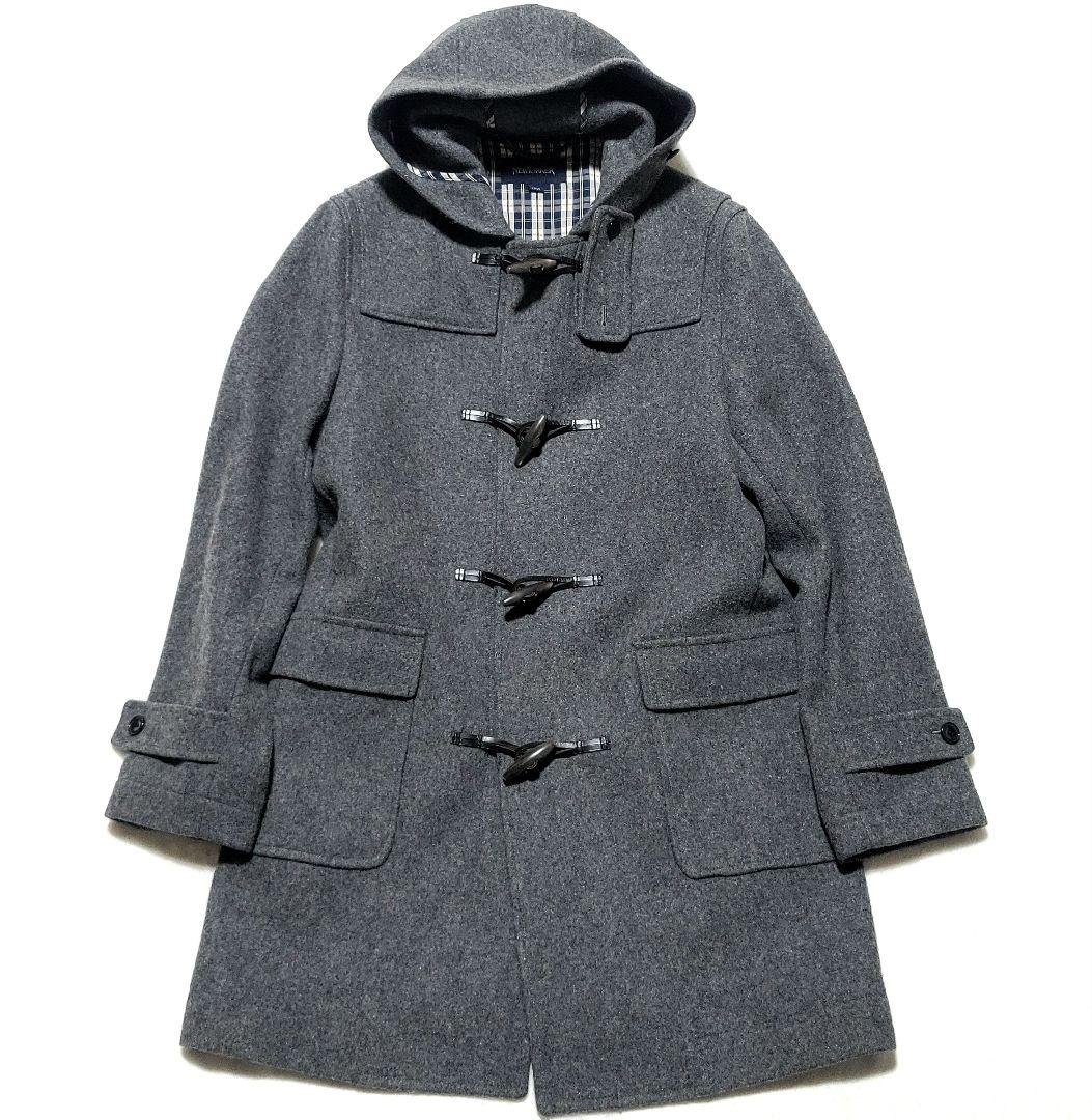 【未使用級 現行】ニューヨーカー　ロング ダッフルコート トグル チェック L