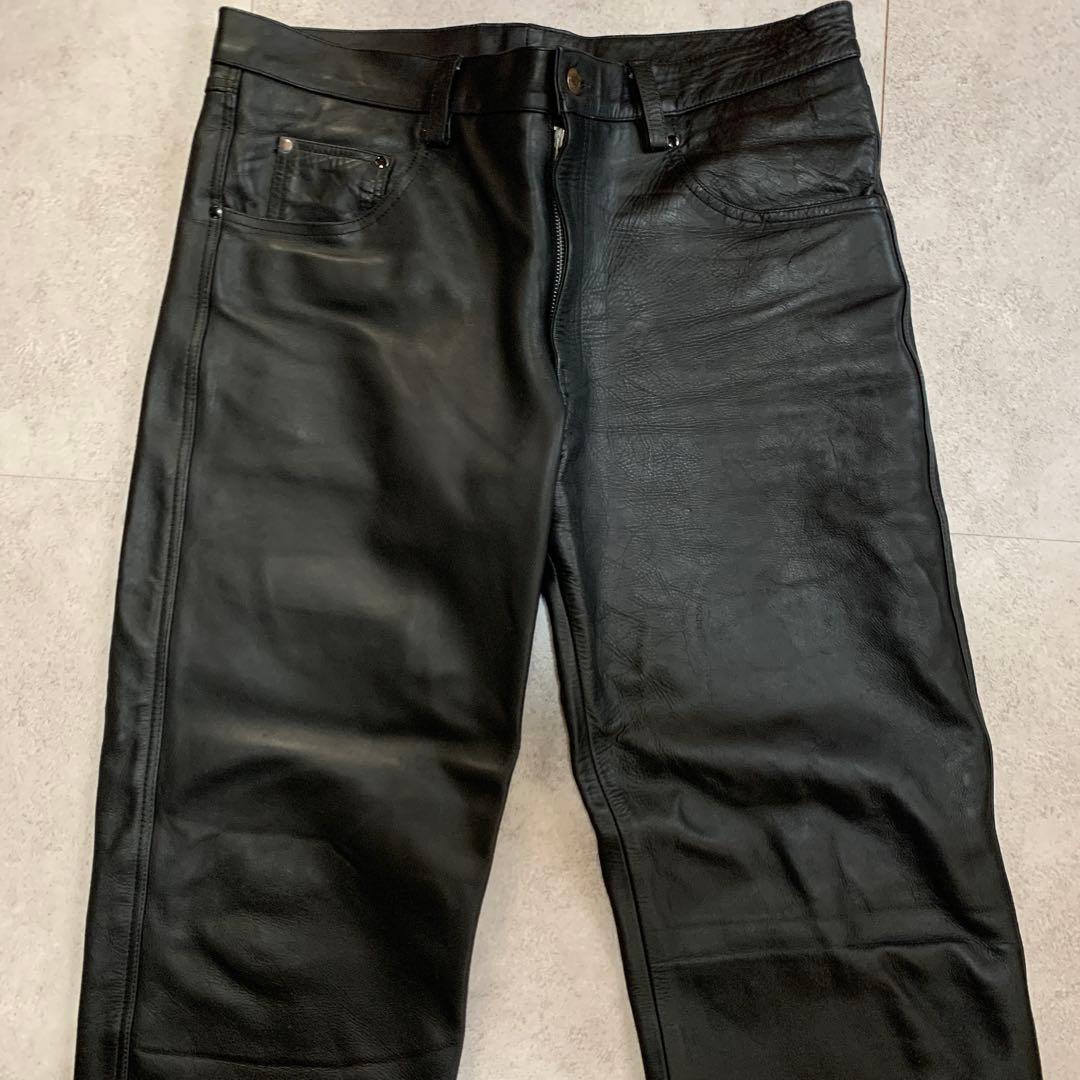 HORN WORKS ホーンワークス レザーパンツ サイズ38 2XL相当
