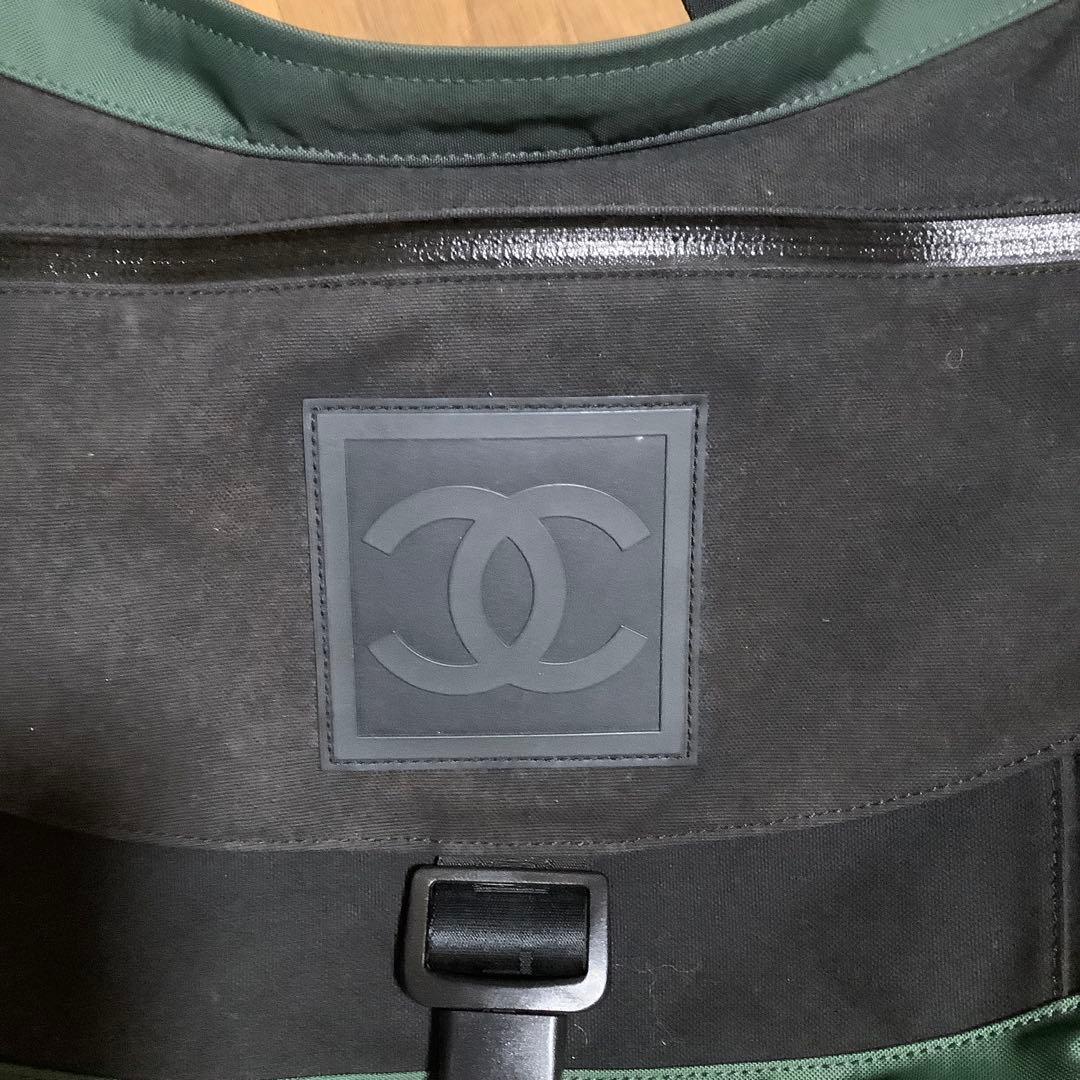 Chanel ショルダーバッグ ブラック/グリーン