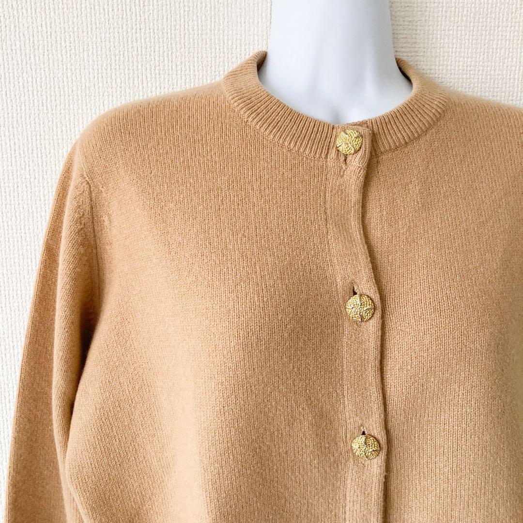 Ballantyneバランタインカシミア100%カーディガン ベージュ L 42