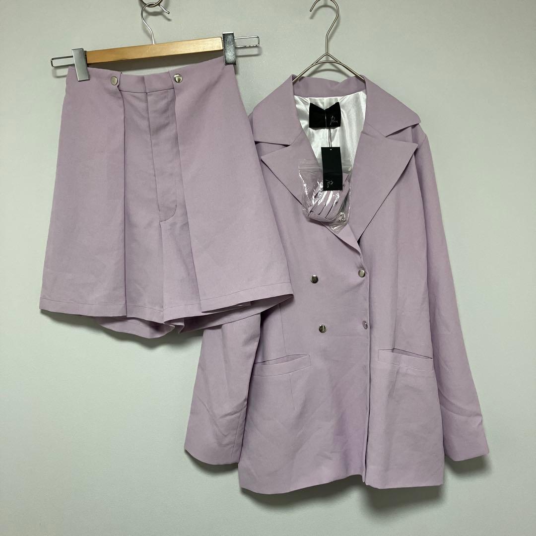 Riu rちゃん Cross belt tailored jacketラベンダー