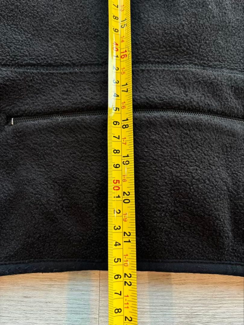 Patagonia USA製 PEF 防風フリースベスト 黒 L#454