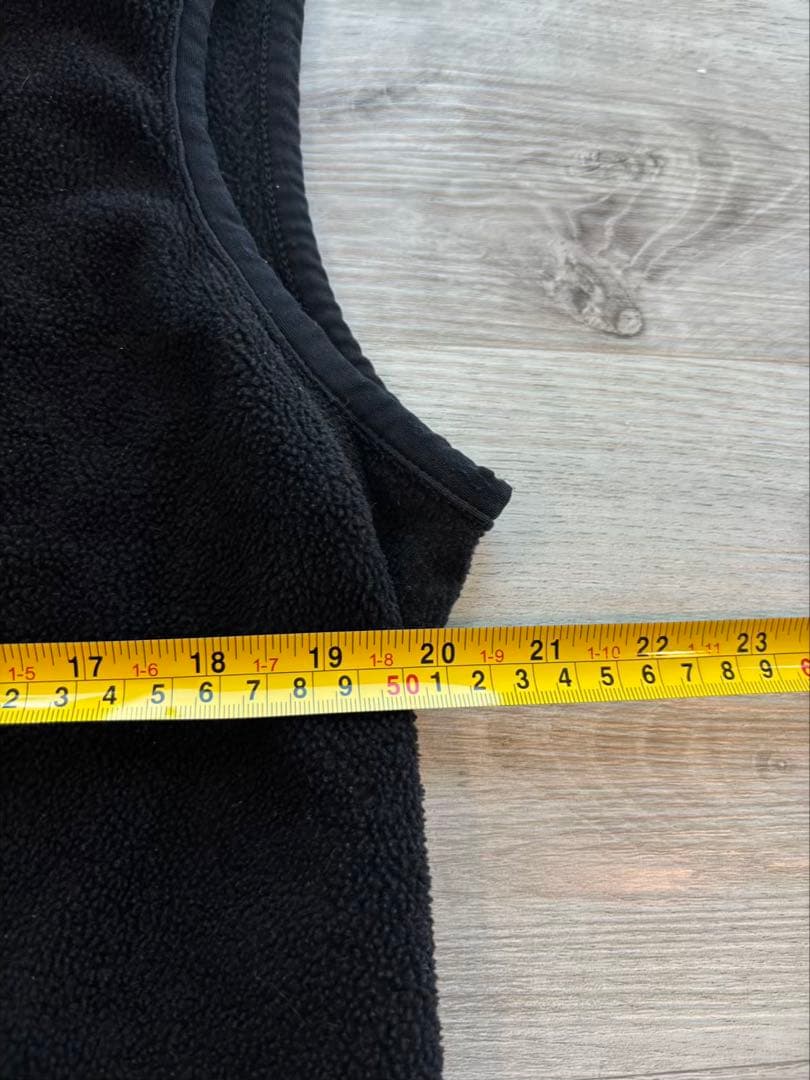 Patagonia USA製 PEF 防風フリースベスト 黒 L#454