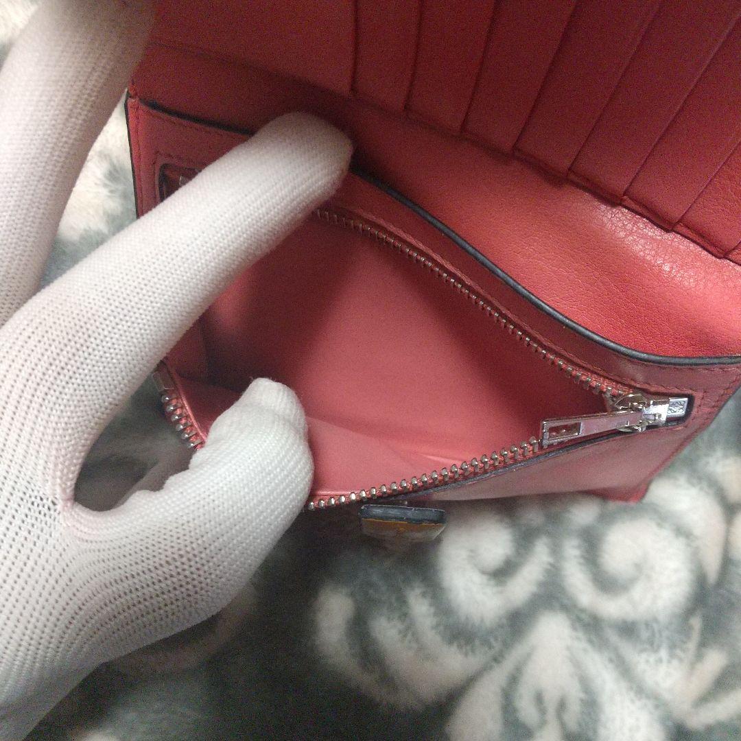 ロエベLOEWEバーティカルウォレット　グレージュ