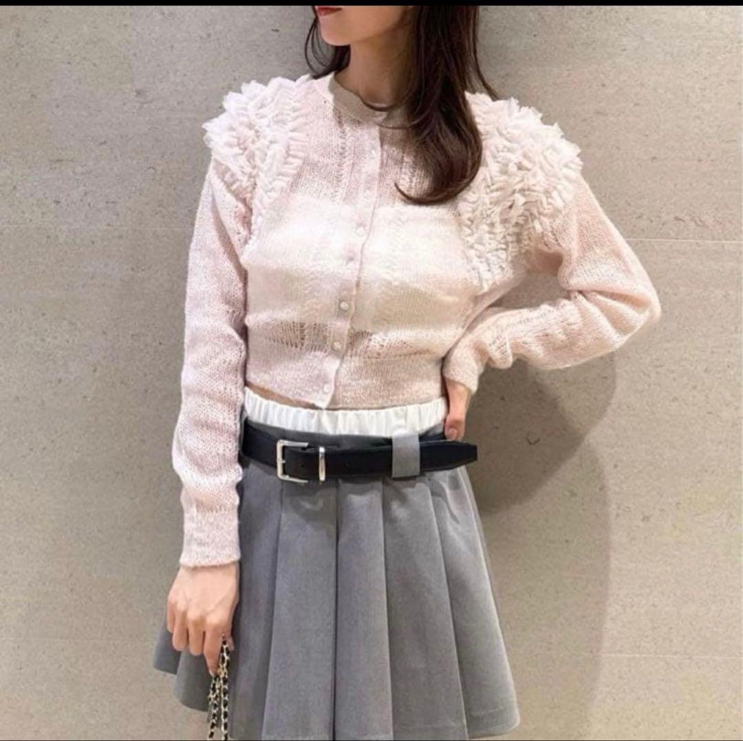 スナイデル♡【Chacott】チュールスリーブニットカーディガン♡チャコット