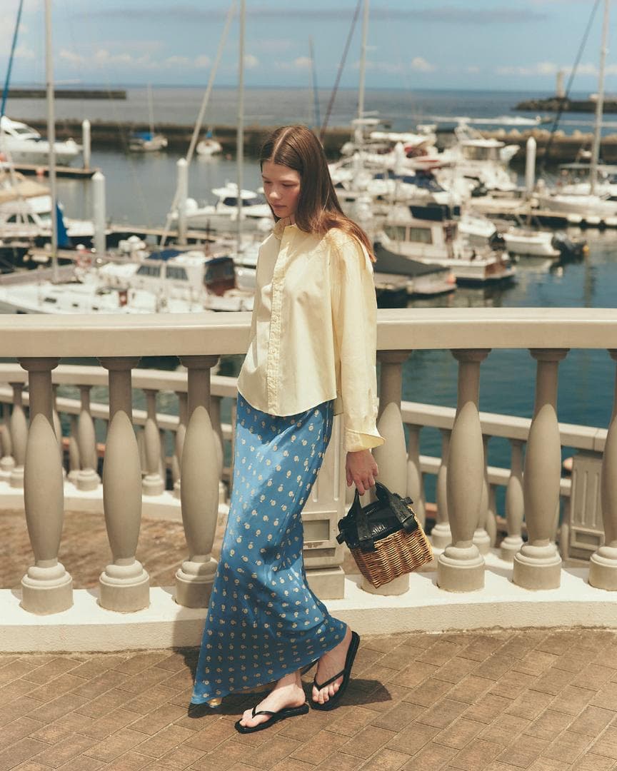 シンゾーン ILICA JACQUARD SKIRT 83 BLUE 34