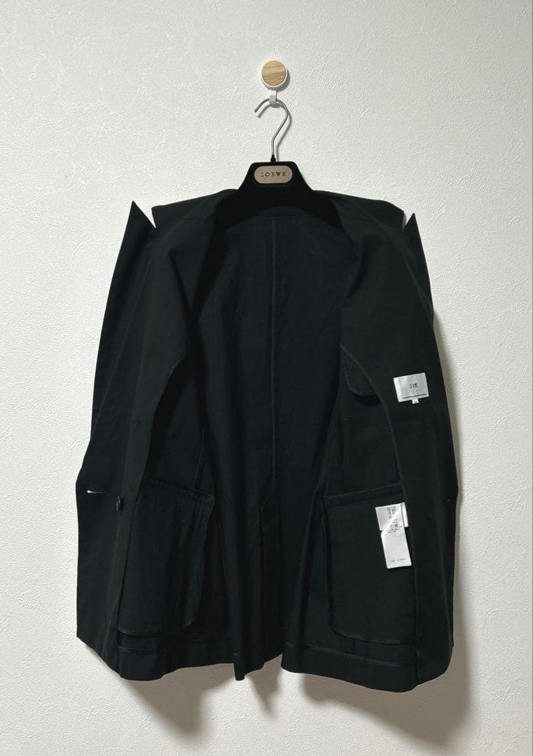 美品 23区 コットンリネンストレッチダブルブレスト ジャケット