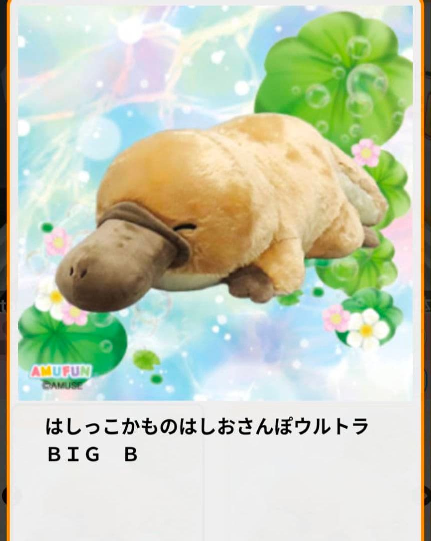 2月限定！新品【はしっこかものはしおさんぽ】ウルトラBIGぬいぐるみ(★全3種)
