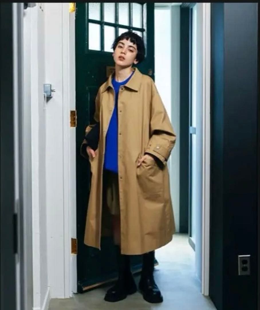 【FASHIRU】soutien collar coat -middle-