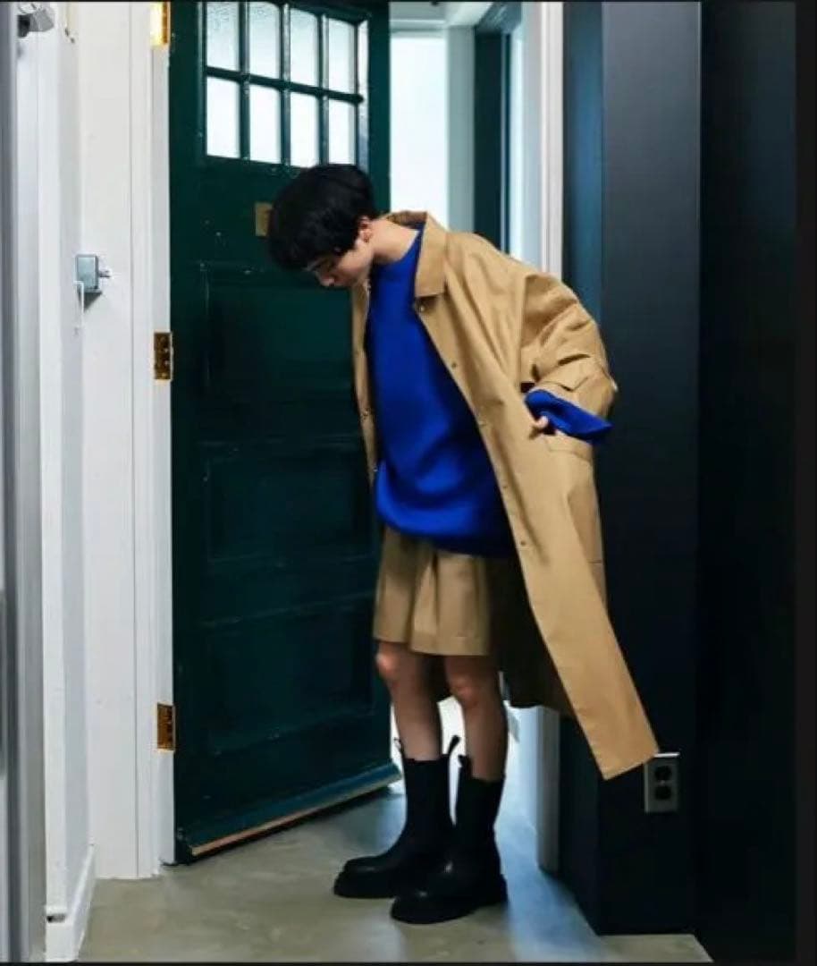【FASHIRU】soutien collar coat -middle-