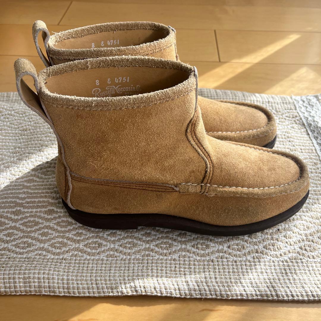 RUSSELL MOCCASIN ノックアバウト ショートブーツ size8