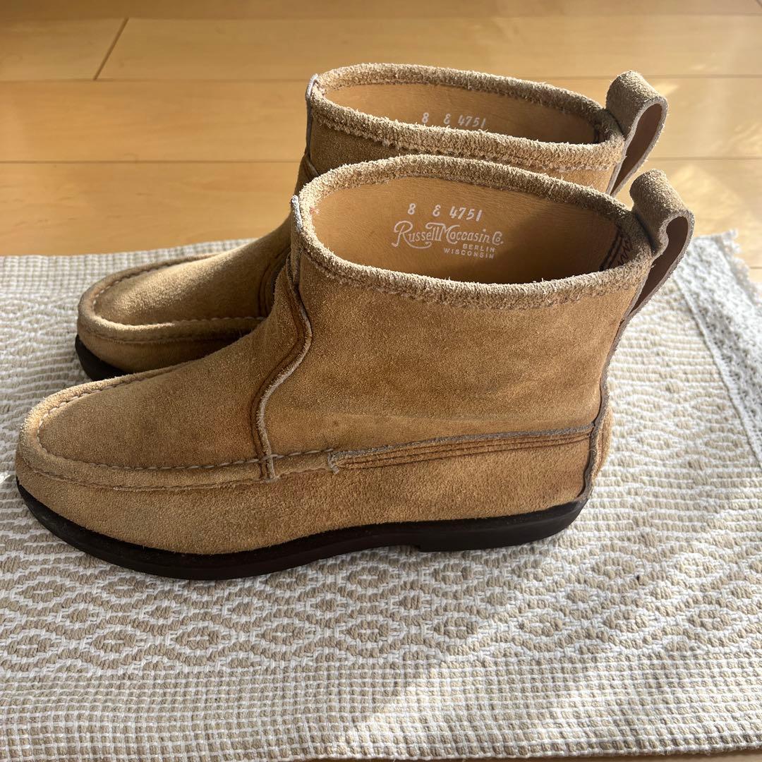 RUSSELL MOCCASIN ノックアバウト ショートブーツ size8