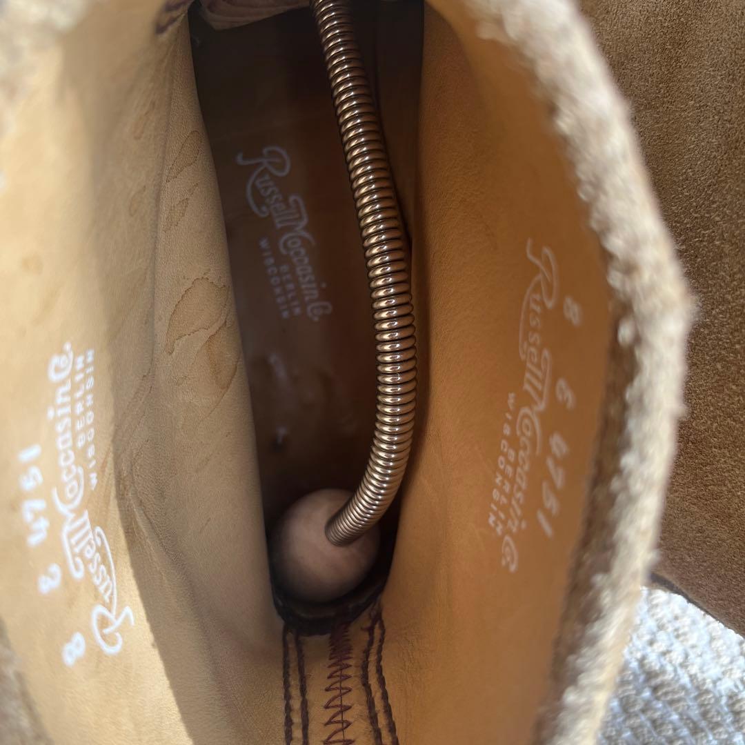 RUSSELL MOCCASIN ノックアバウト ショートブーツ size8