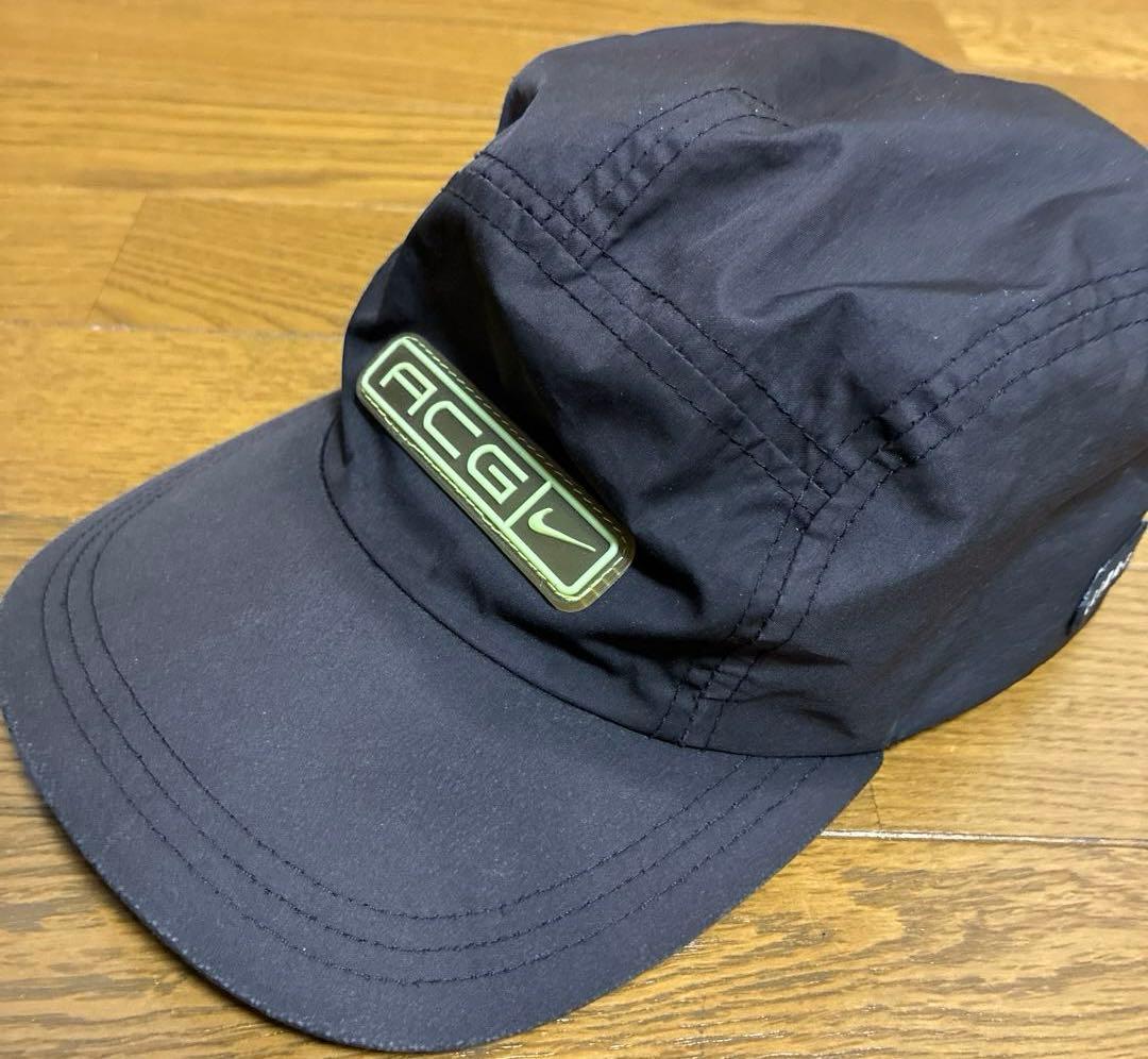 あ*ん様 90s? NIKE ACG ナイロン ジェットキャップ ブラック 古着