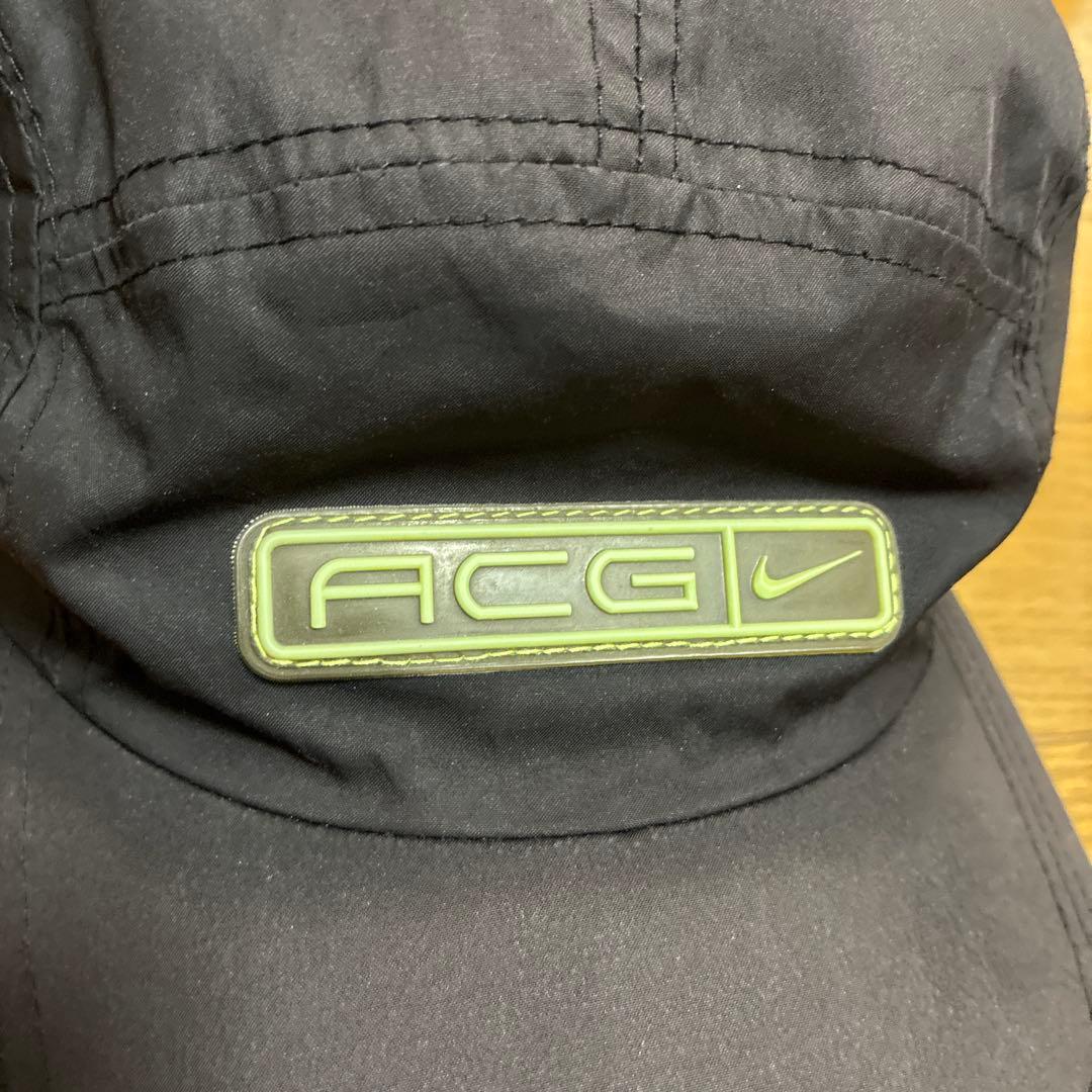 あ*ん様 90s? NIKE ACG ナイロン ジェットキャップ ブラック 古着