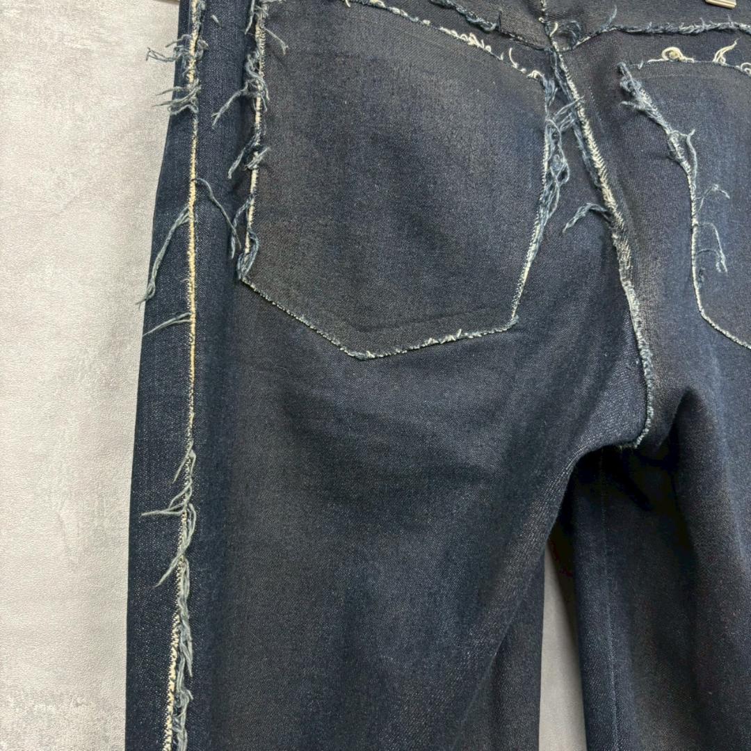 Y2K JEAN COLONNA ダメージデニム イタリア製 N2687