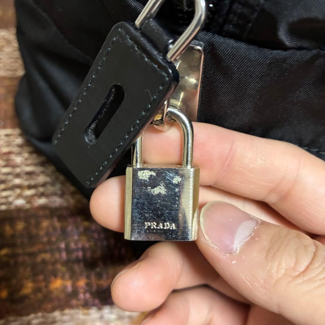 PRADA プラダ 黒 ナイロン ボストンバッグ