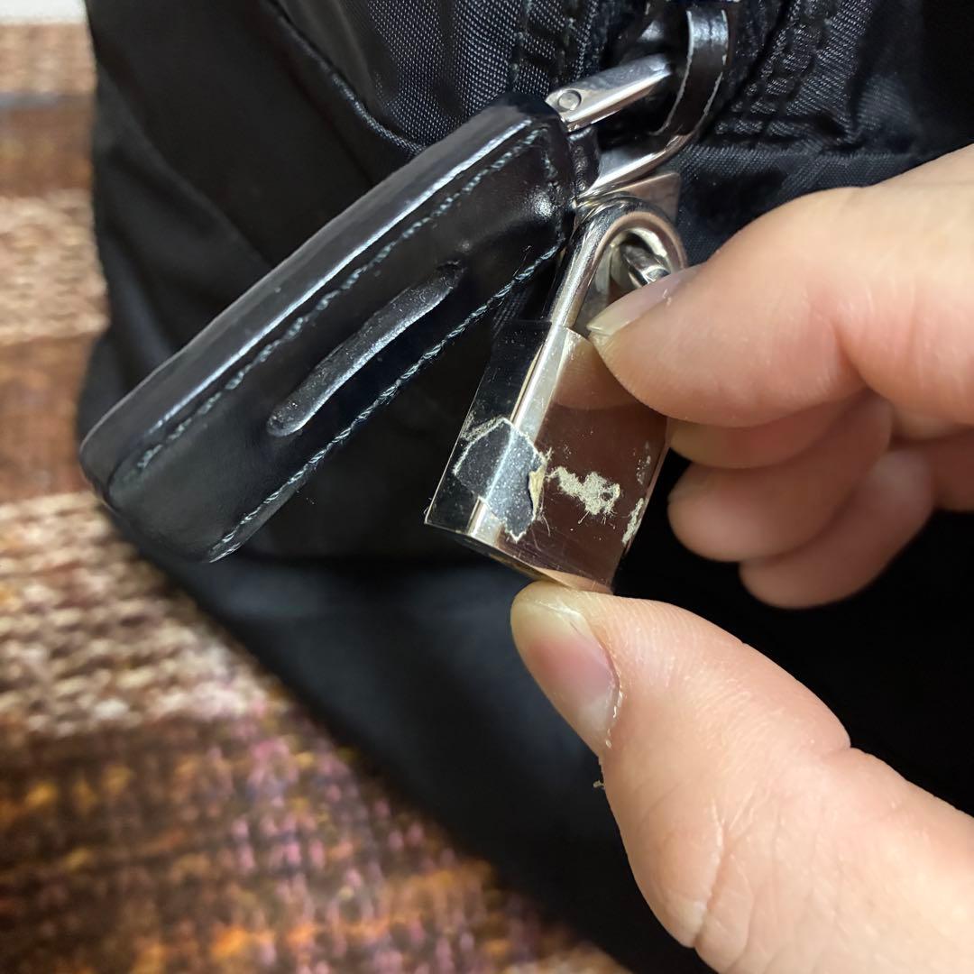 PRADA プラダ 黒 ナイロン ボストンバッグ