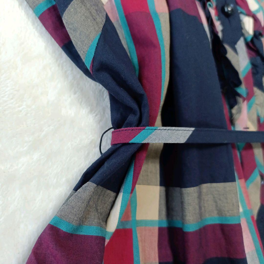 美品 BURBERRY LONDON BLUE LABEL ティアードワンピース