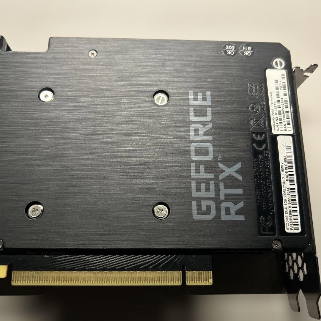 グラフィックボード・グラボ・ビデオカード PALIT GeForce RTX3060ti 8GB