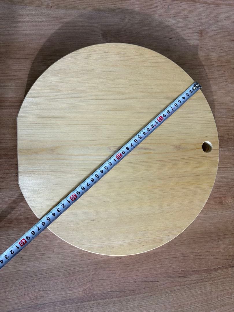 青森ひば まな板 丸型 36cm 厚み30mm 無塗装 かんな仕上げ 新品