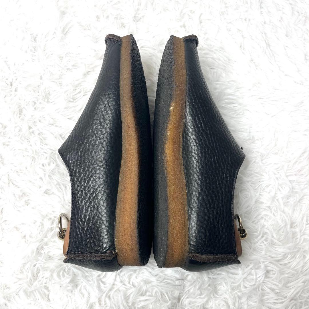 【極美品】 短時間着用 クラークス ラガー モカシンシューズ 25.5cm 茶色