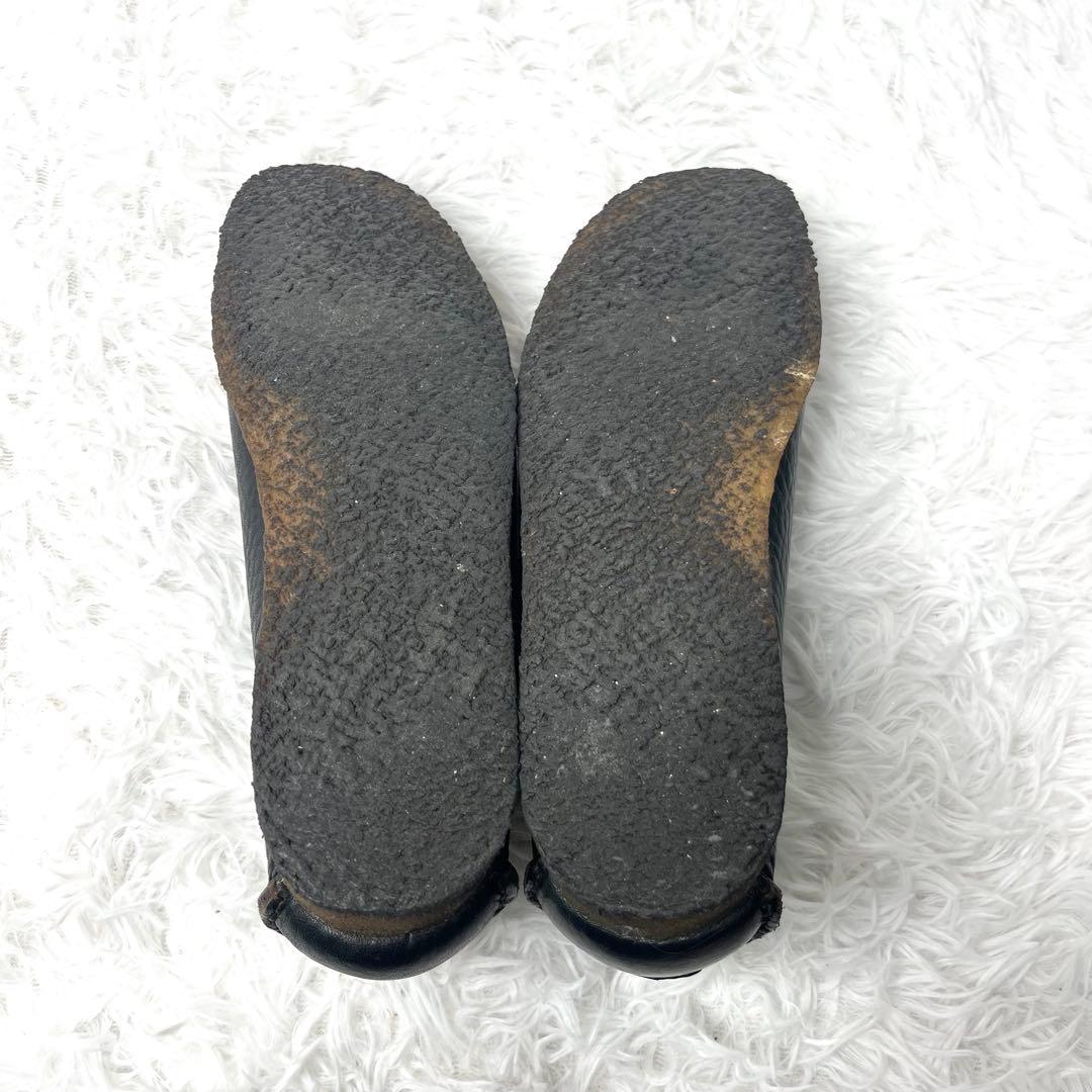 【極美品】 短時間着用 クラークス ラガー モカシンシューズ 25.5cm 茶色