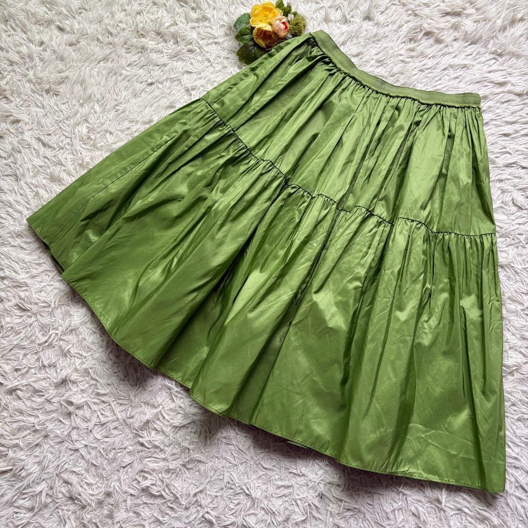 フォクシー♡DOLLY NOIR シルクタフタフレアスカート 定価10万 40