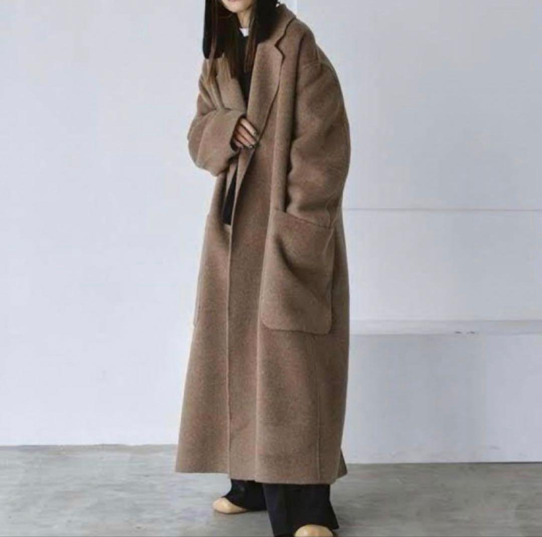 美品✨　TODAYFUL トゥデイフル　ウールオーバーコート　モカ　36