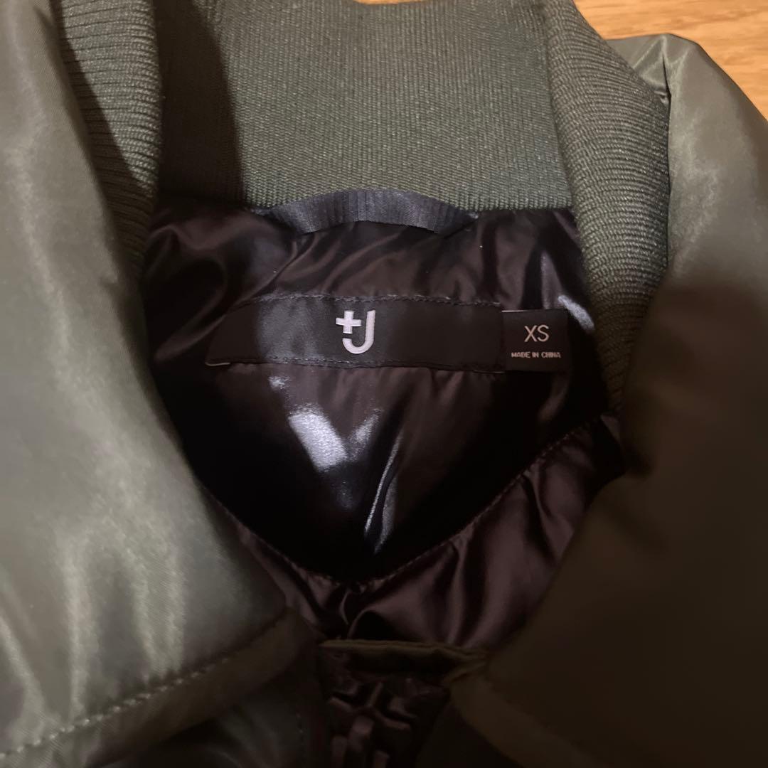 【美品】ユニクロ ＋J ダウンオーバーサイズリブブルゾン サイズXS オリーブ