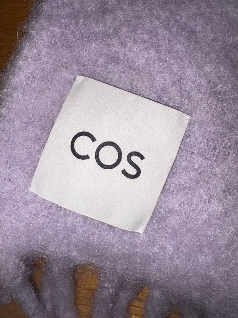 COS ラベンダー モヘアマフラー