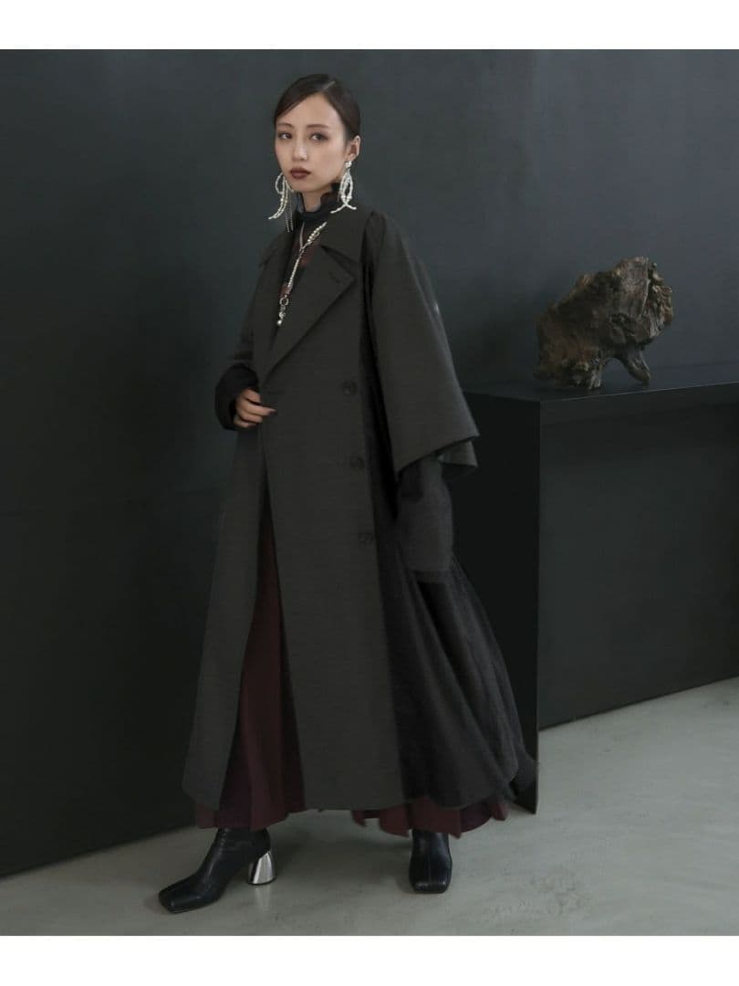 HARE メッシュレイヤートレンチコート