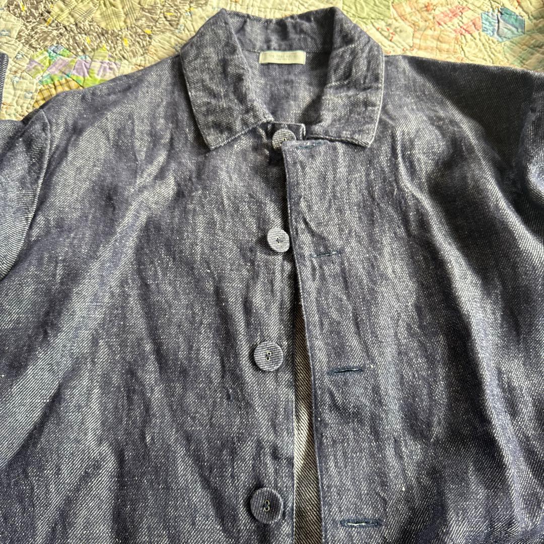 fog linen workリネン　ヘレナコート リネンデニム　ナチュラル