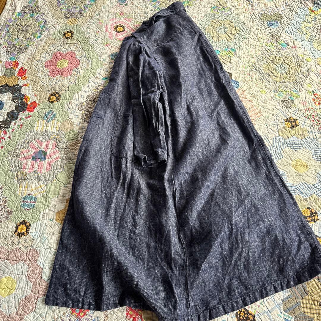 fog linen workリネン　ヘレナコート リネンデニム　ナチュラル