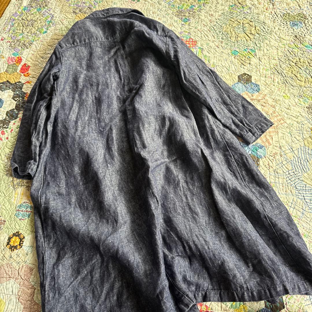 fog linen workリネン　ヘレナコート リネンデニム　ナチュラル