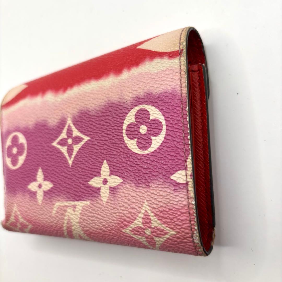 希少 正規品 ルイヴィトン ヴィクトリーヌ エスカル 折り財布 ピンク ルージュ