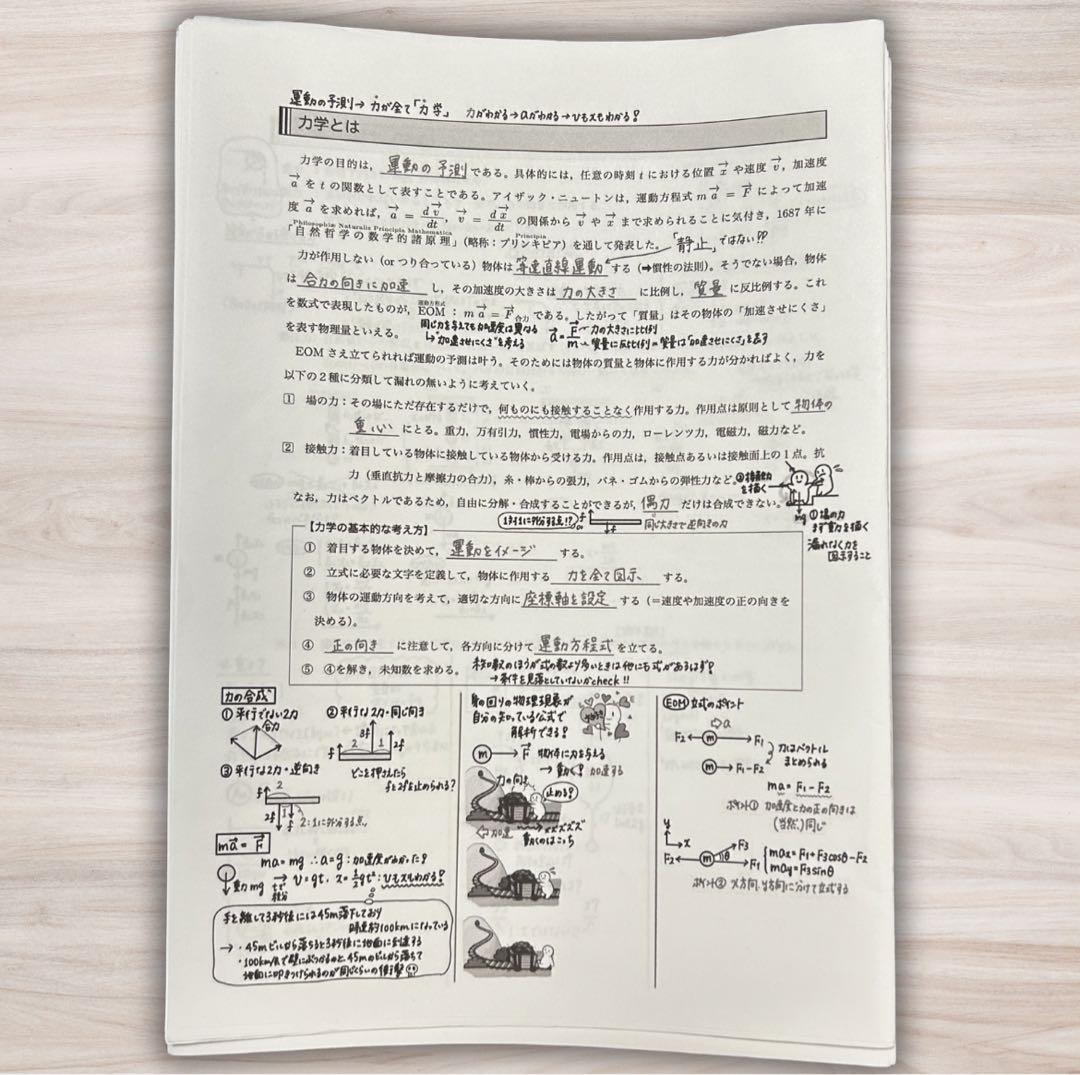 【大幅値下げ】鉄緑会 高3物理発展講座授業冊子 久保先生プリント