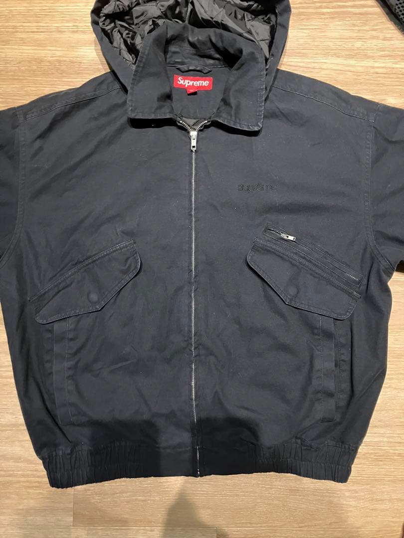 ジャケット・アウター supreme Hooded Utility Jacket Black S