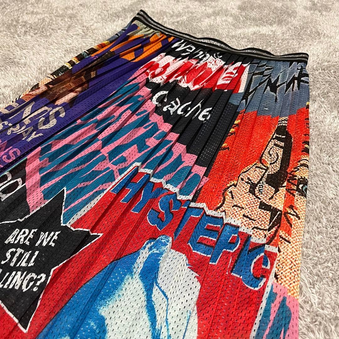 HYSTERIC GLAMOUR ヒスガール総柄 メッシュ ロングスカート