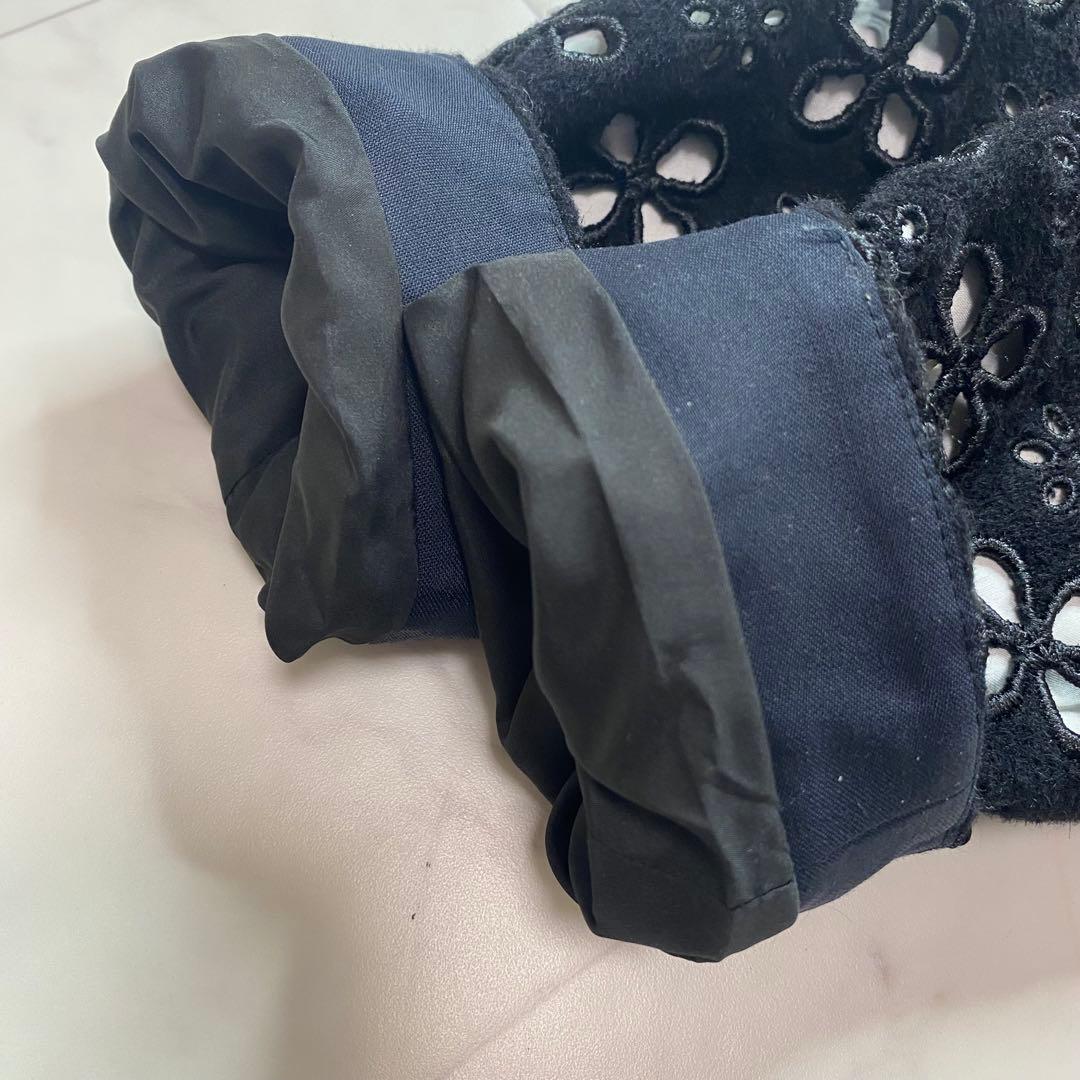 美品✨高級HUISHAN ZHANG ノーカラー　ジャケット　カットワーク　黒