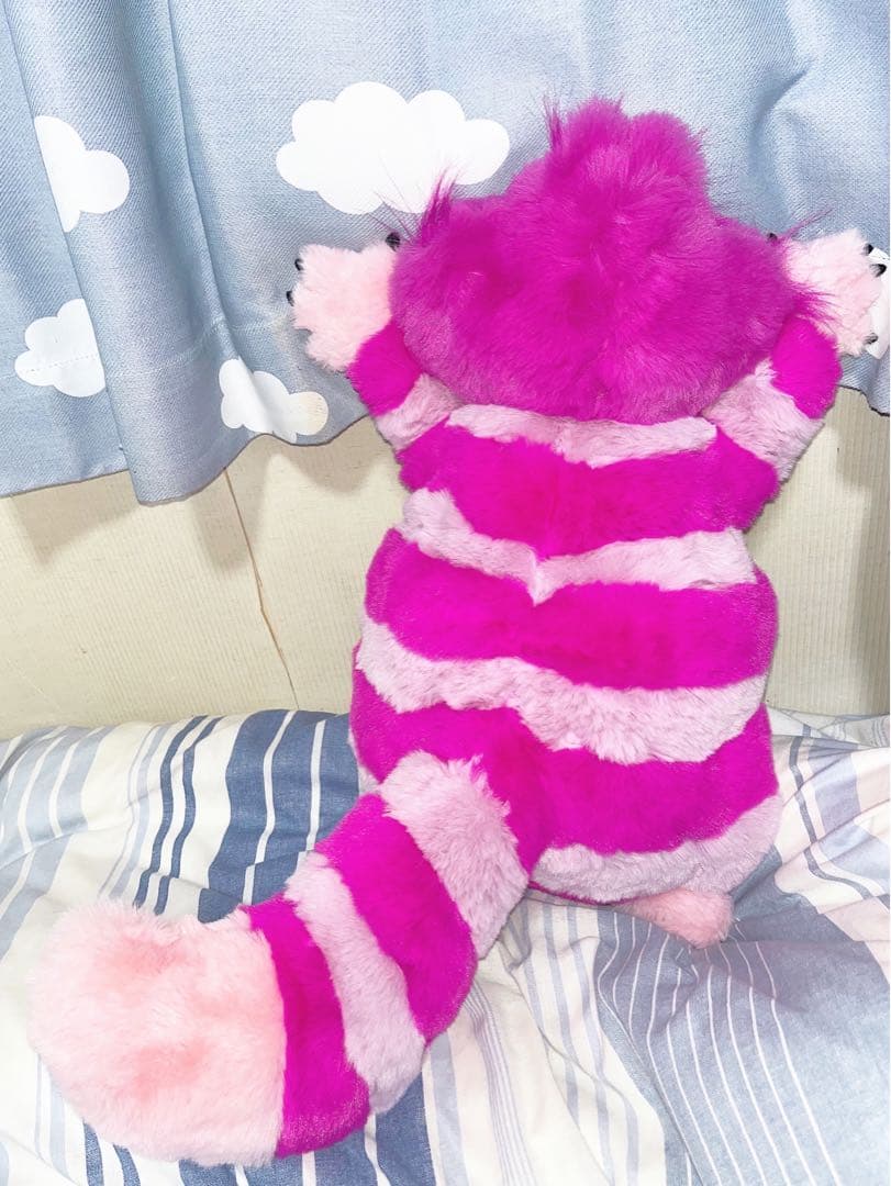 【チェシャ猫】ぬいぐるみ マグネット ピンク CHESHIRE CAT 新品