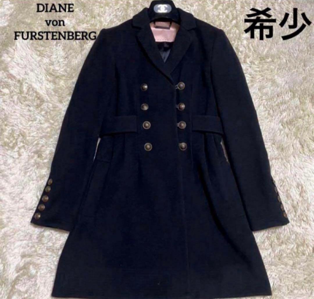 希少　DIANEvonFURSTENBERG コート　金ボタン　カシミヤ　4