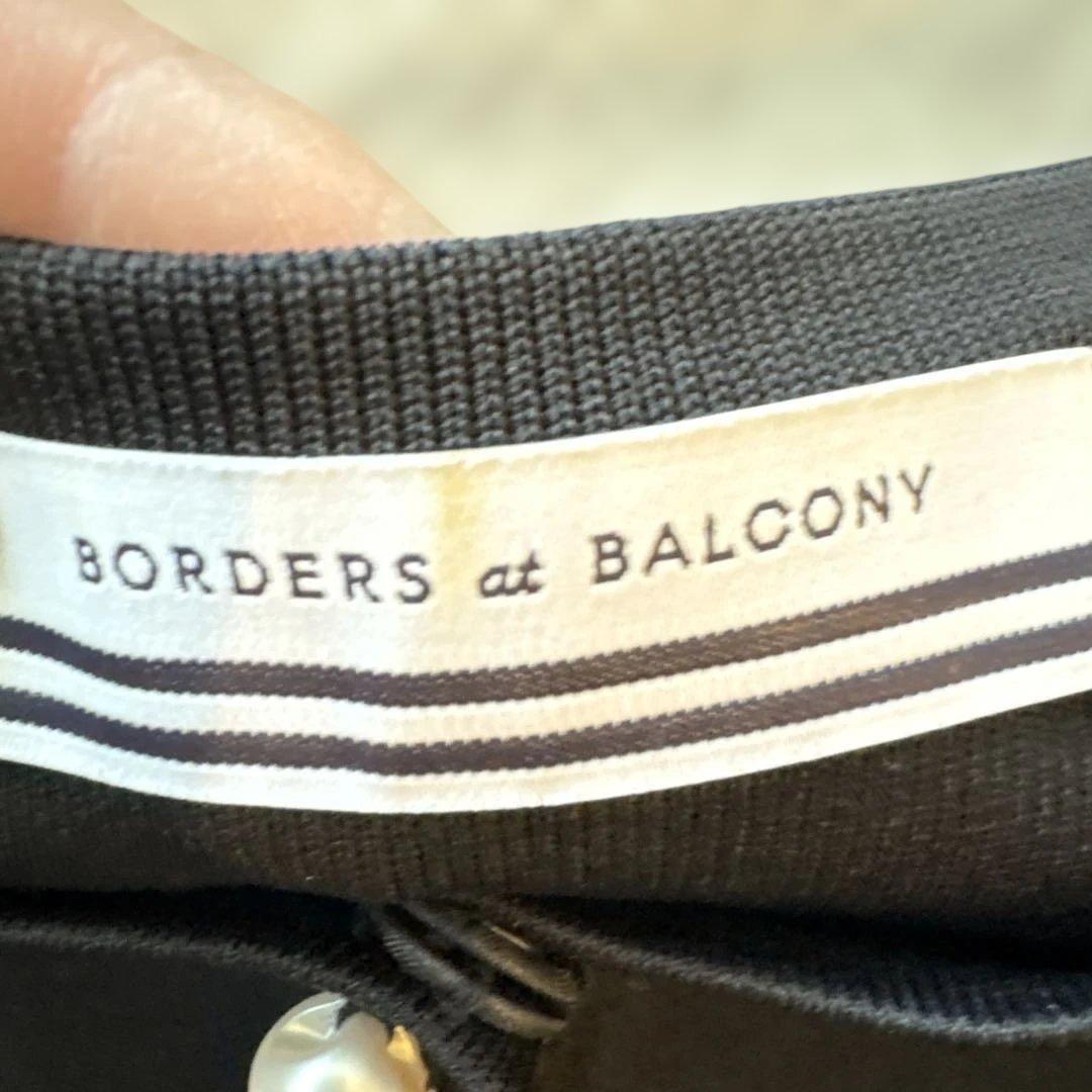 BORDERS at BALCONY 黒 長袖カーディガン